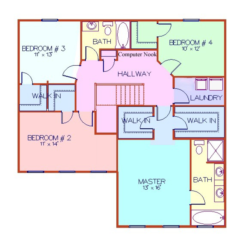 The Irvington - Opt Second Floor Plan w/WP & Shower